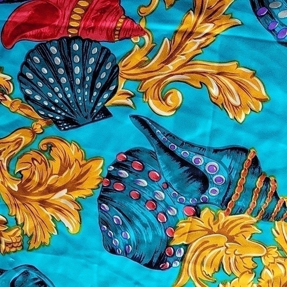 Sarah Spencer Vintage 90s Silk Turquoise Slip Dress Y2K - Picture 9 of 17